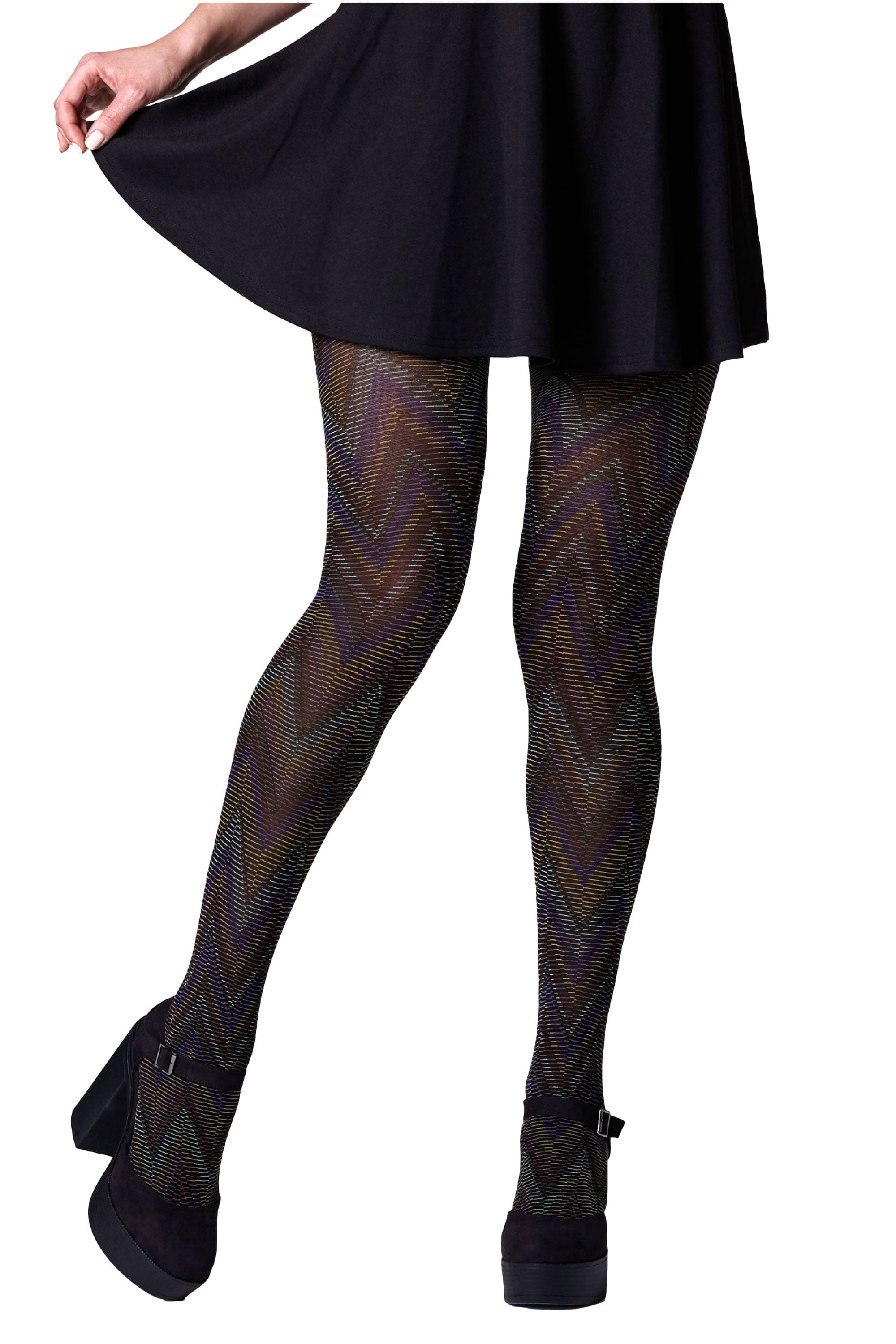 Psychedelic Chevron Tights 1638
