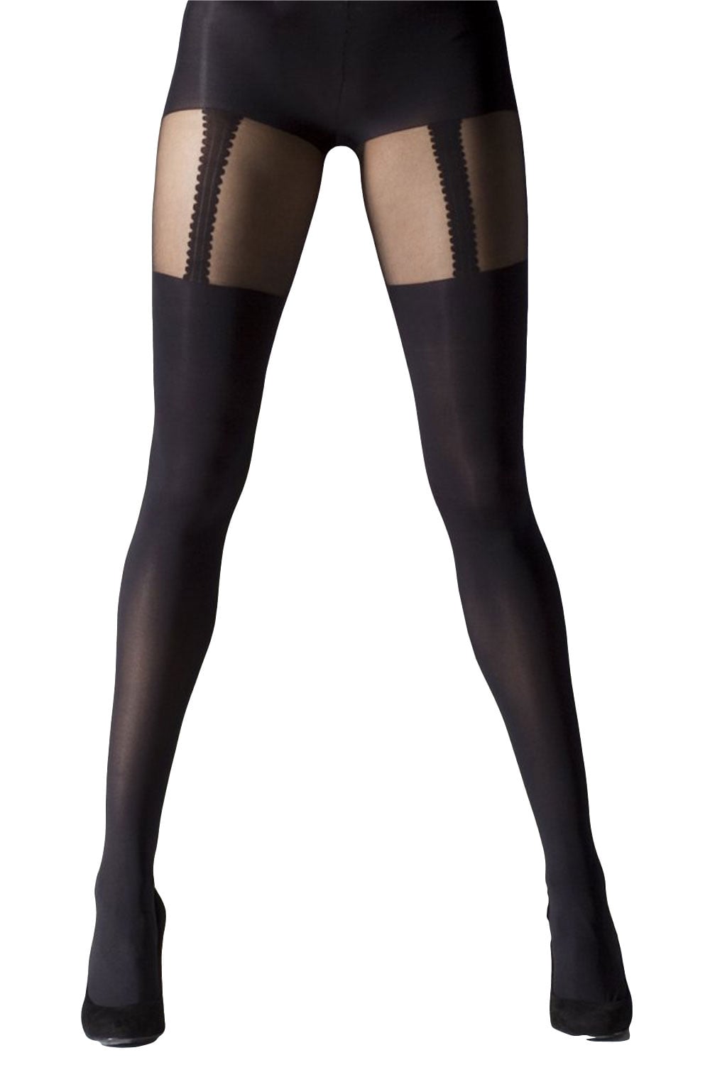 Mock Suspender Tights XL Size 1314