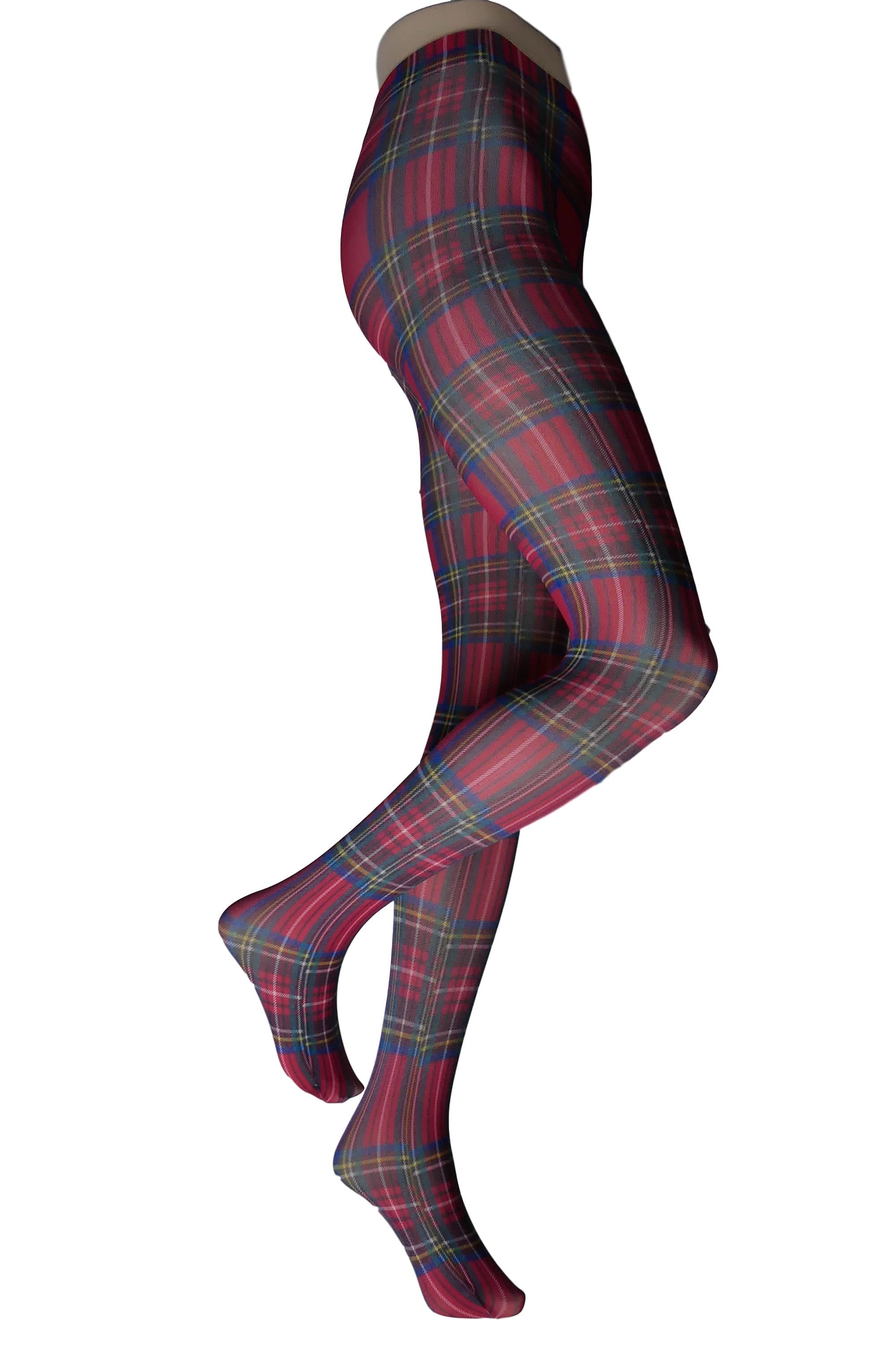 Flirt Red Tartan Tights – TightsTightsTights