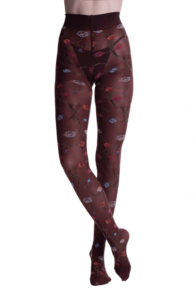 Platino Floral Tights