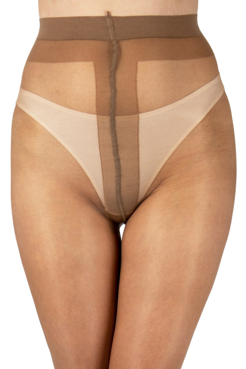 Aristoc illusion coloured tights set on a white background