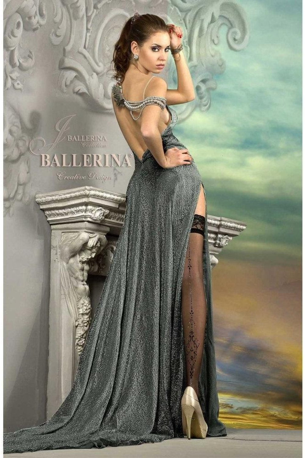 211 Lurex Backseam Hold Ups