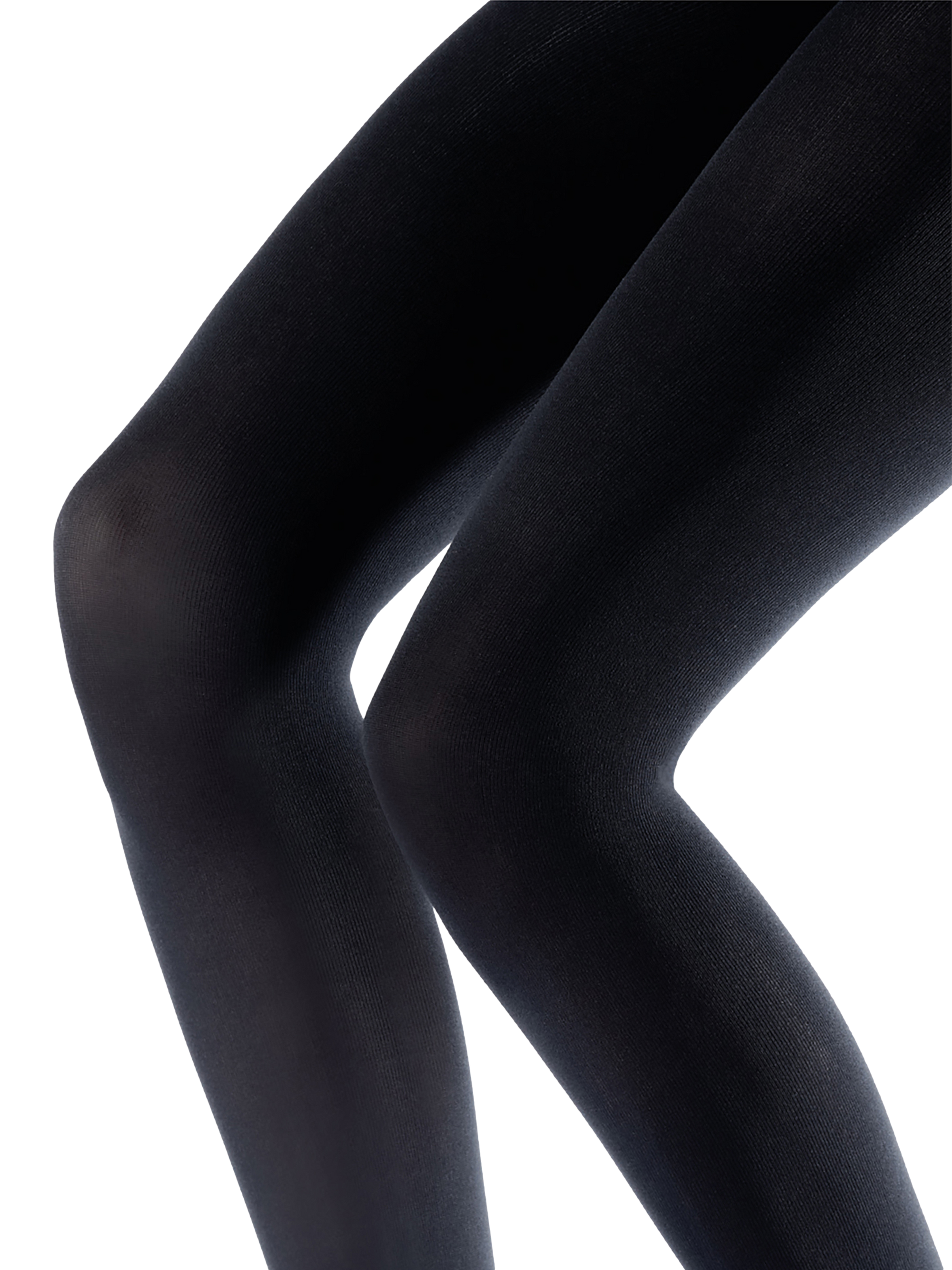 Black tights on a patterned background