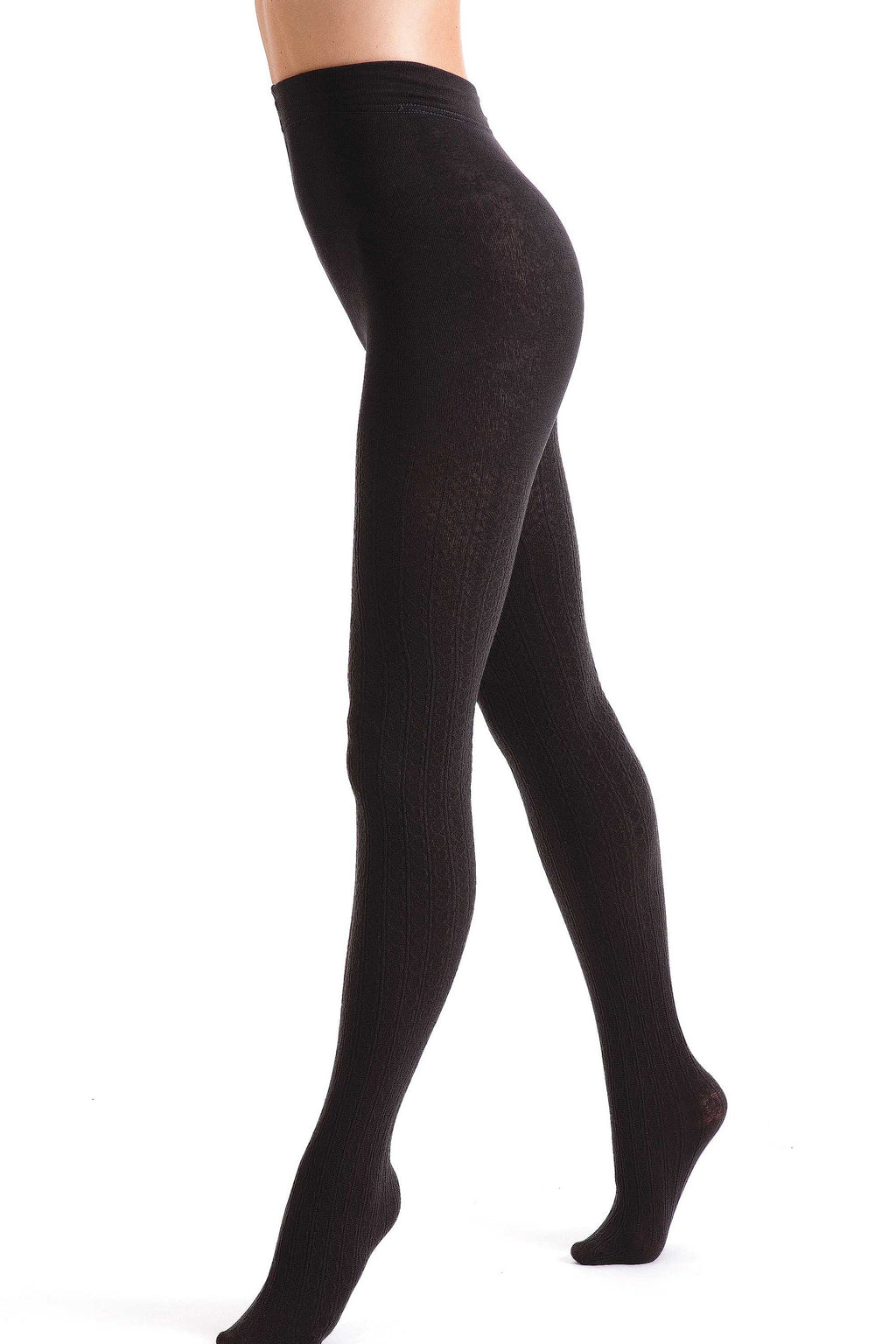 Fashion Cable Fleece Tights