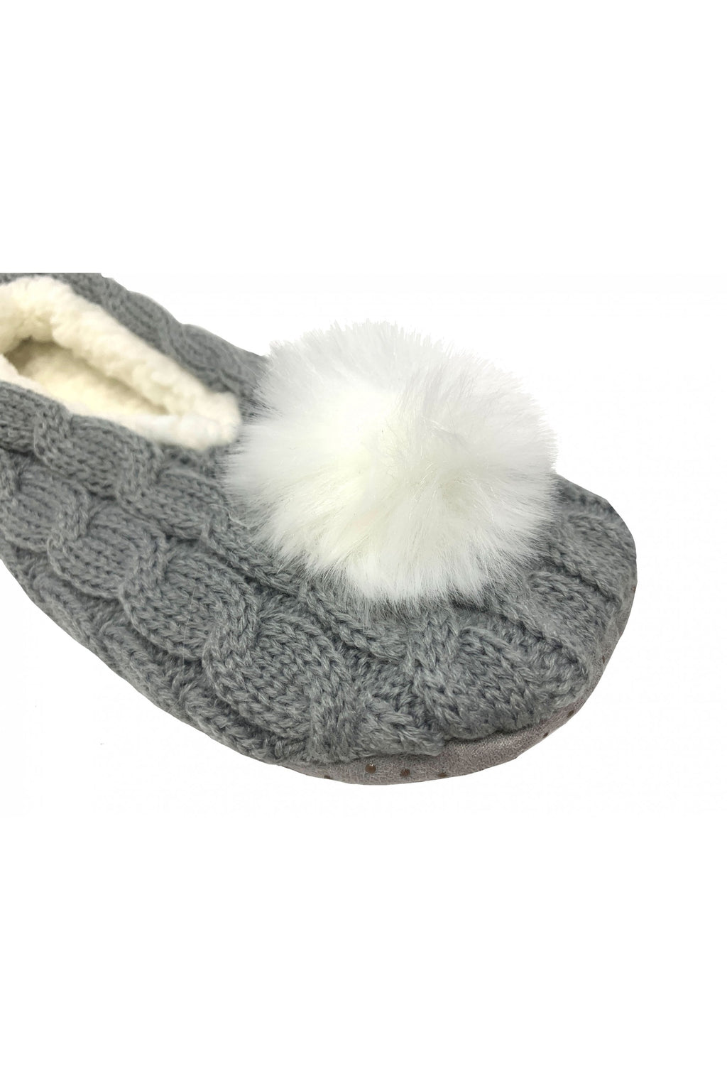 Bramble Grey Ballerina Slipper Sock