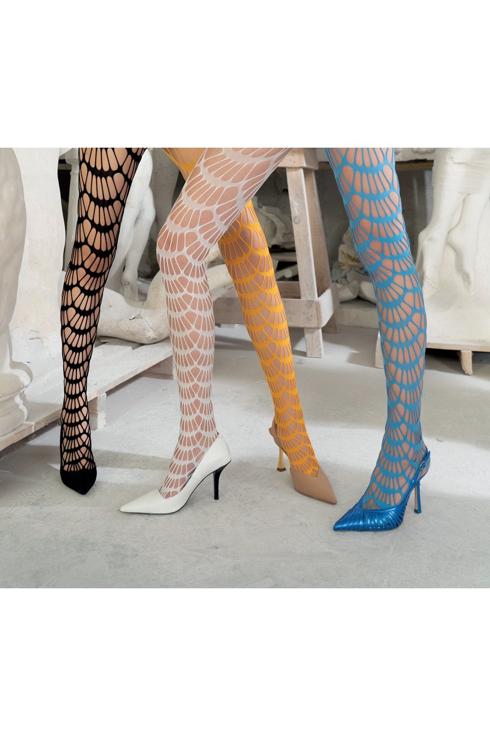 Mauve Fishnet Tights