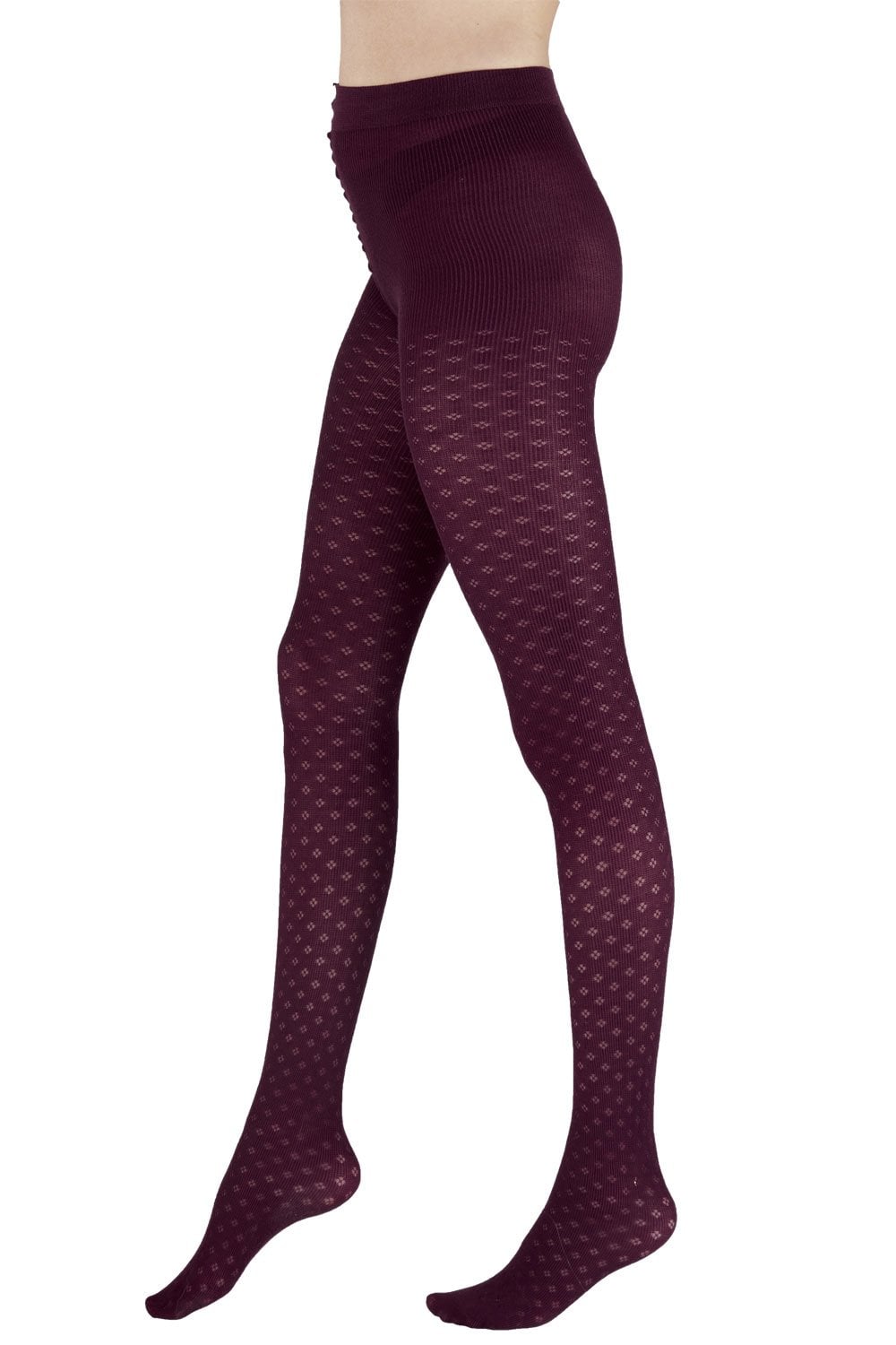 Small Diamond Flower Opaque Tights AXX2