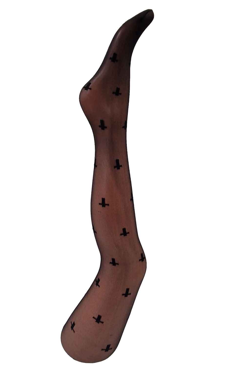 Sheer Crosses Tights