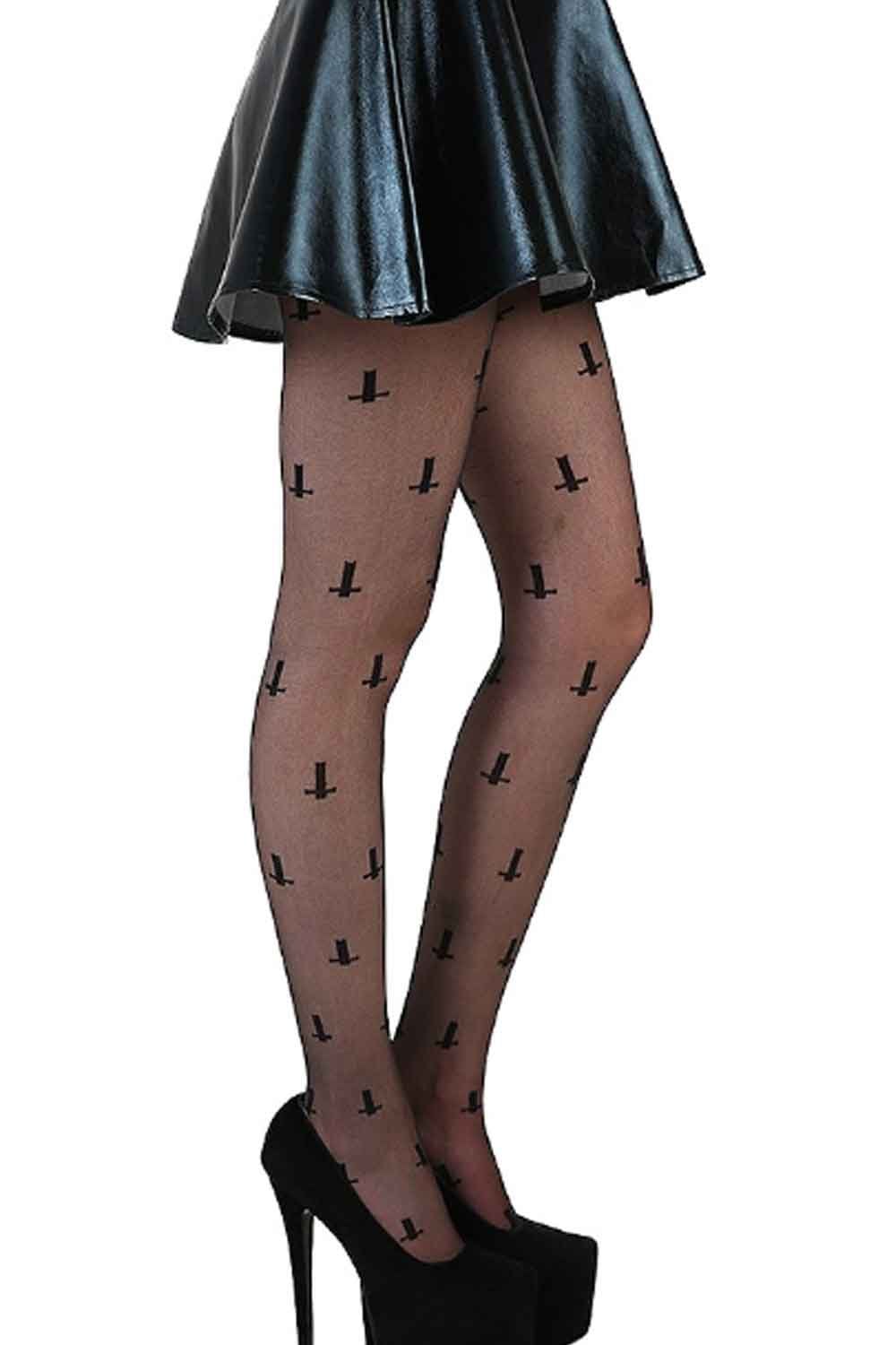 Sheer Crosses Tights