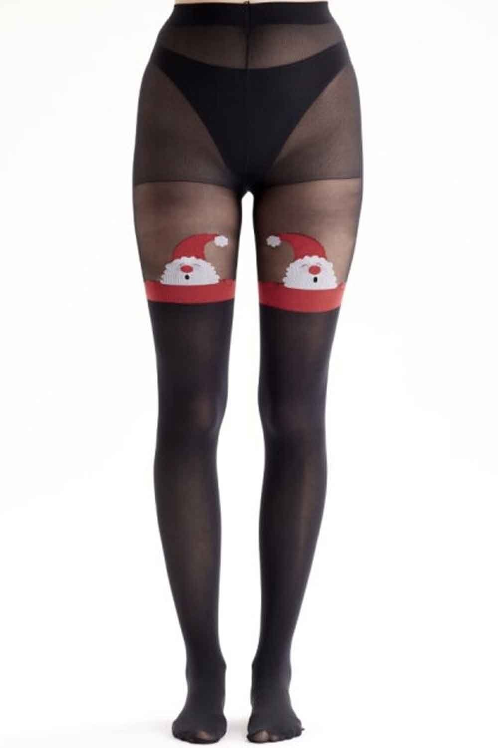 Santa Mock Hold Up Tights AYN5