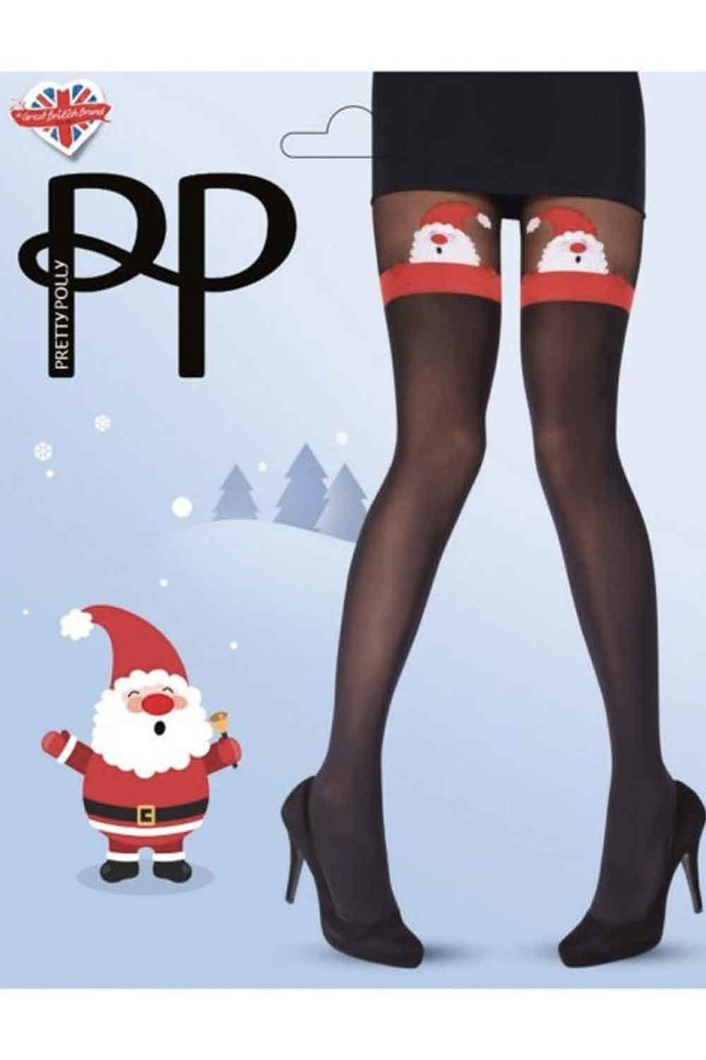 Santa Mock Hold Up Tights AYN5