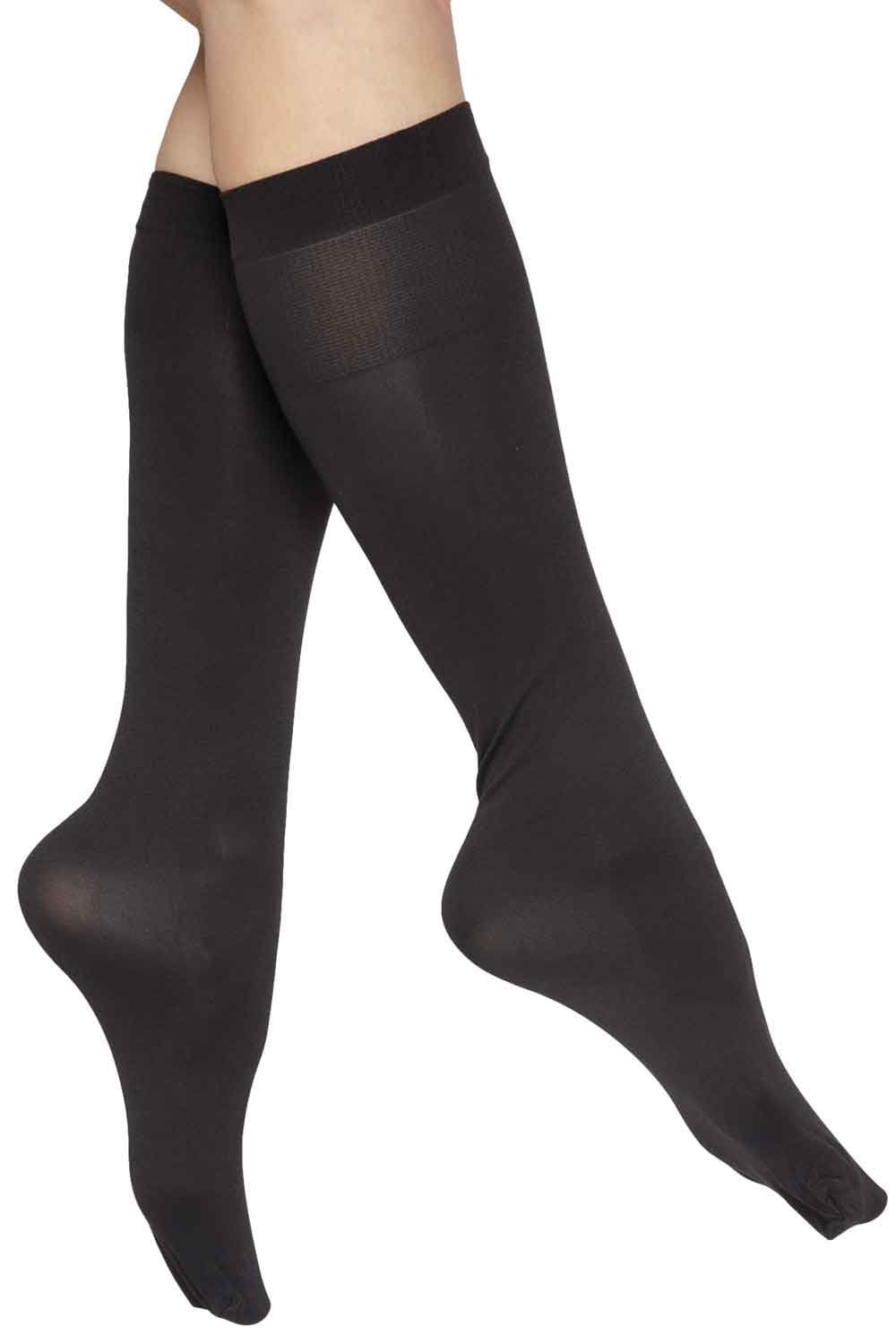 Extra Wide Comfort Top 60D Opaque Knee Highs 03/05166