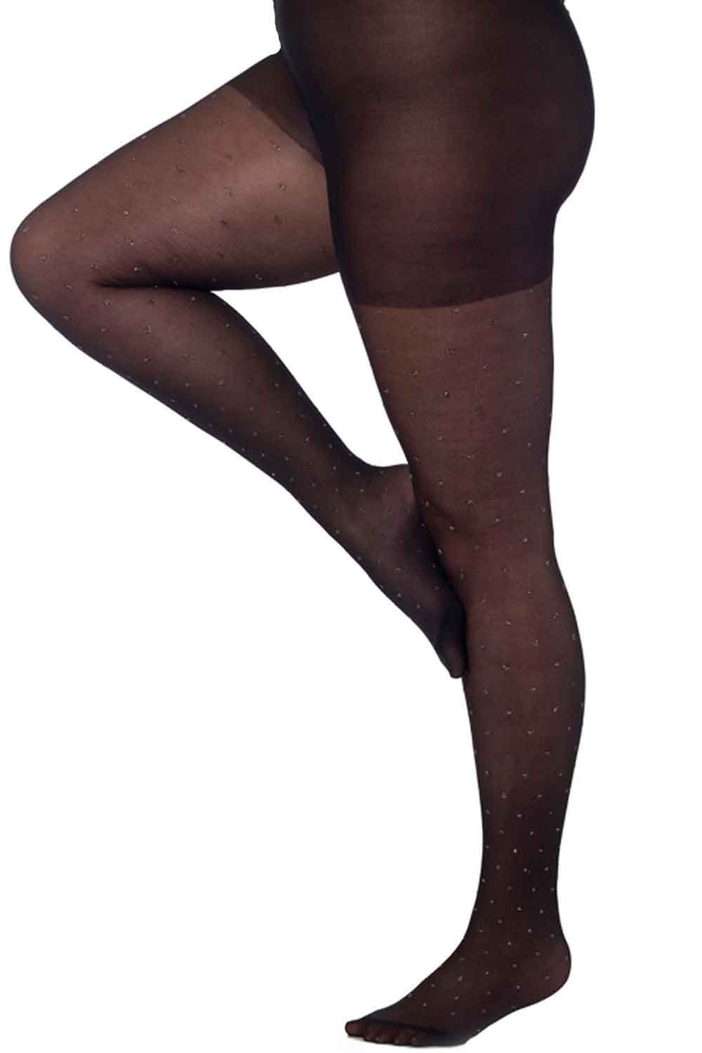 Luxury Glitter Dot Curvy Super Stretch Tights