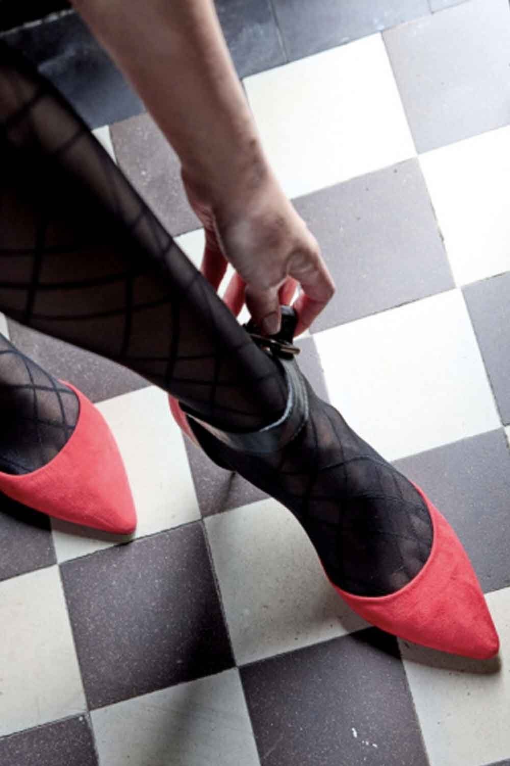 Ribbon Pattern Tights AYT1