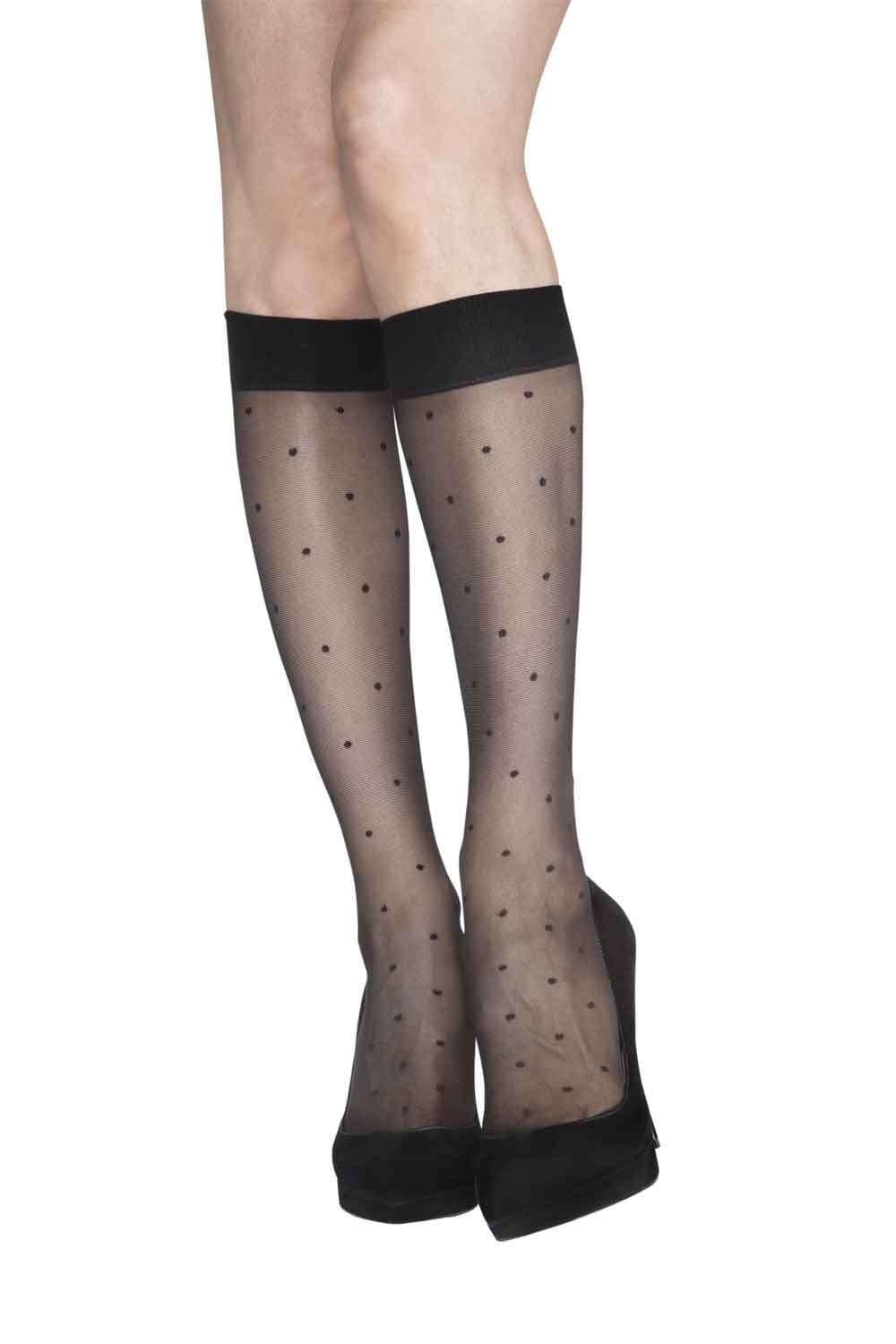 Spot & Diamond Knee High 2 Pair Pack CFAB