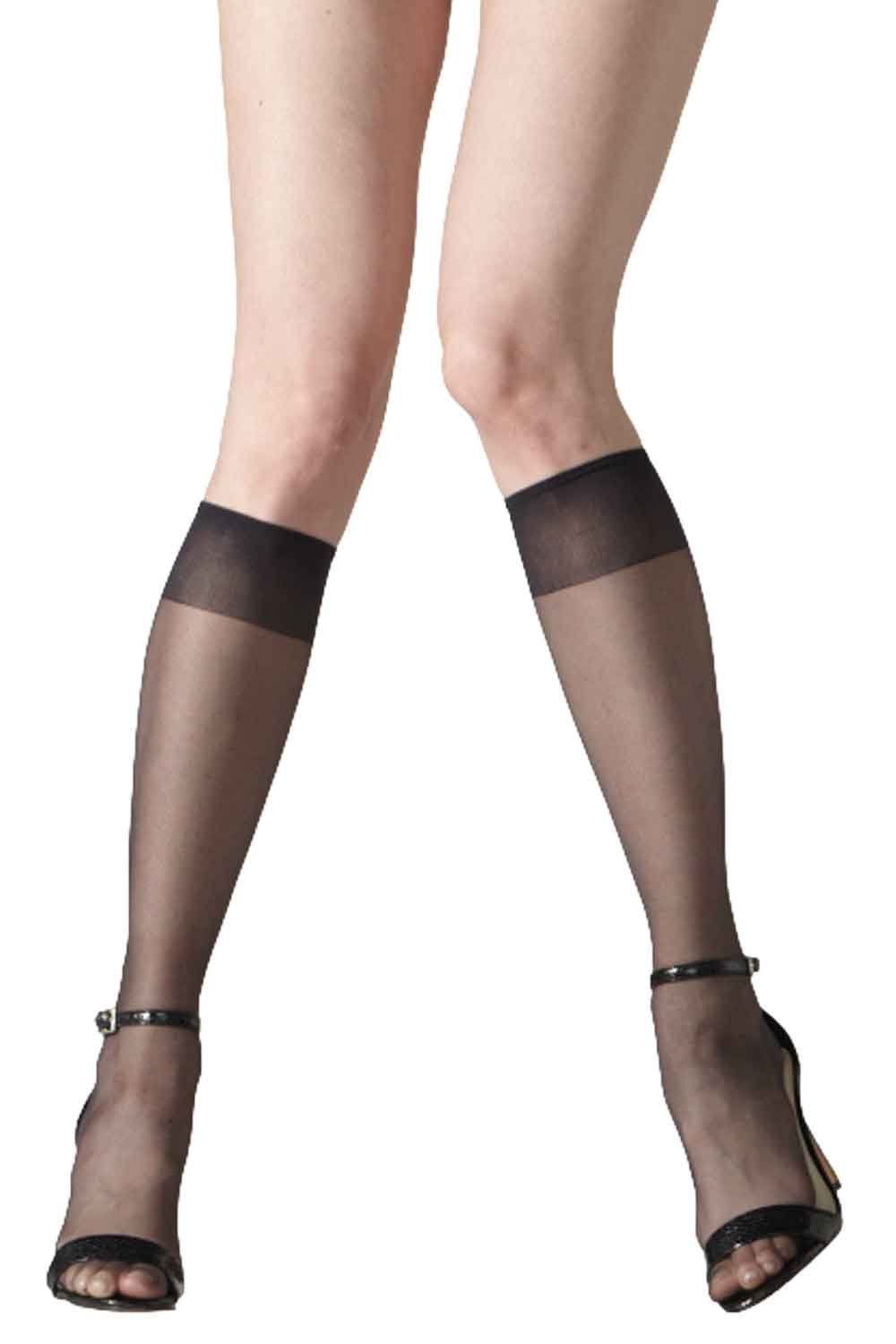 Sheer Sandal Toe 7 Denier Knee Highs 1274