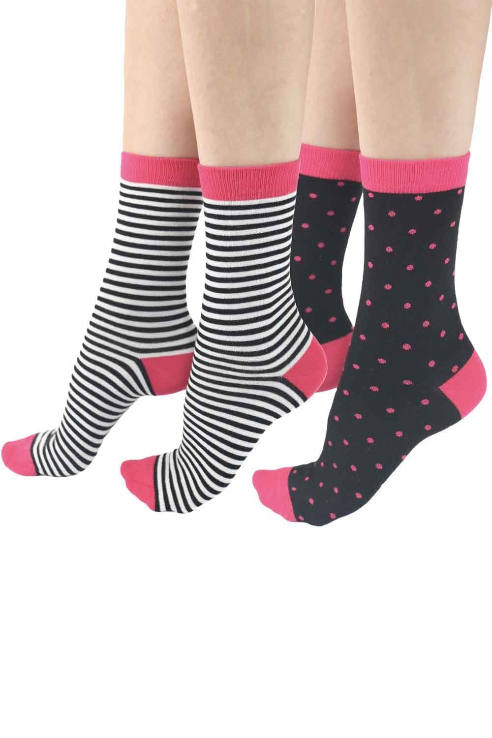 Spot Stripe Mix Bambooo Socks 2PP EYY5