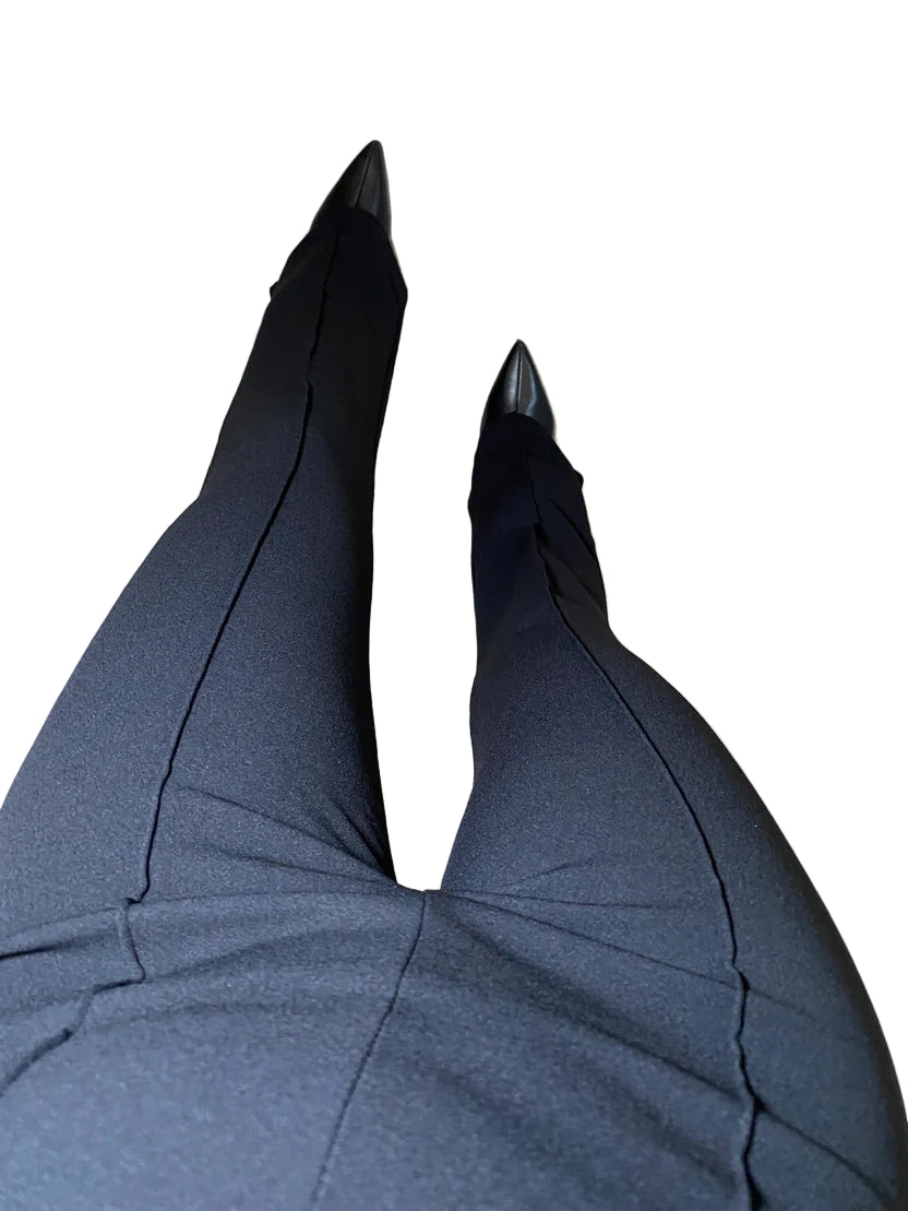 Black  flared trousers by Allana