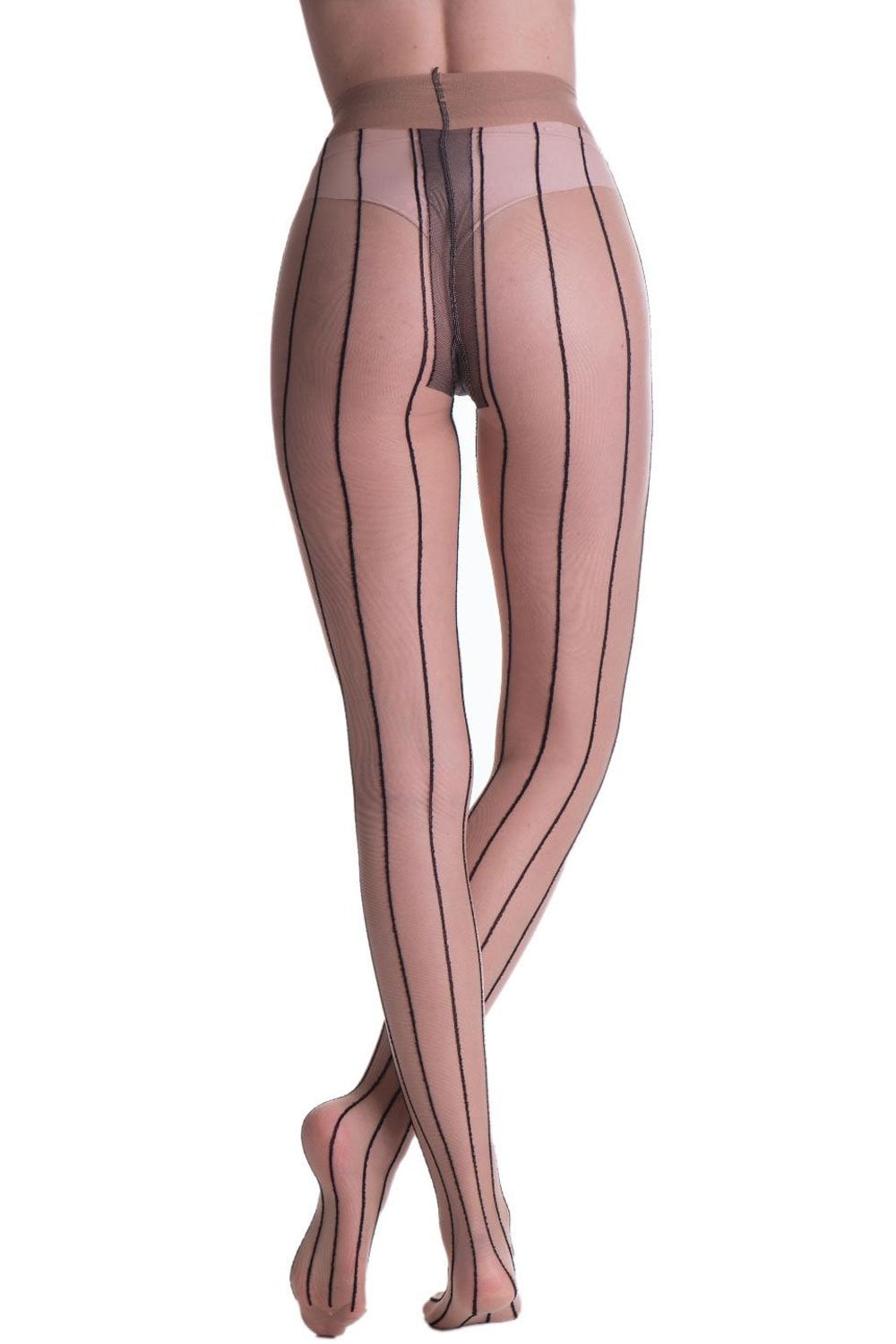 Amazement  striped tights  on a white background