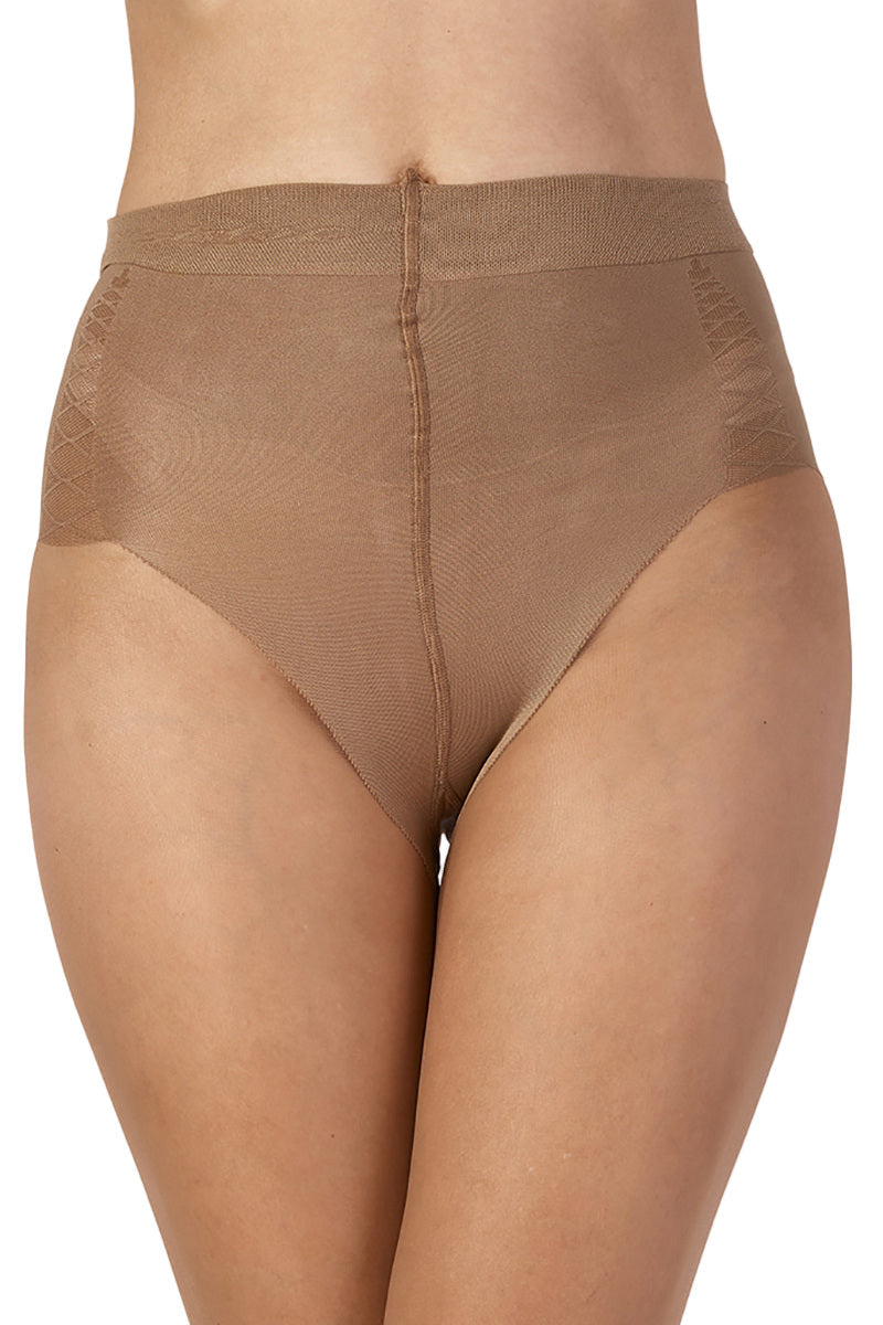 Illusion coloured tights  on a white background