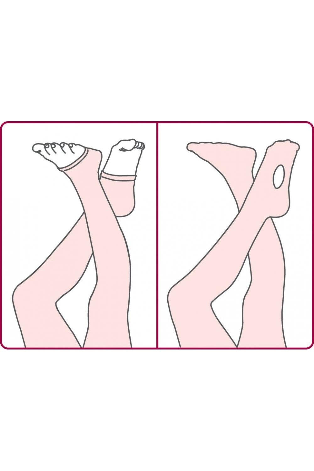 Illustration of pink tights with a close-up on a white background