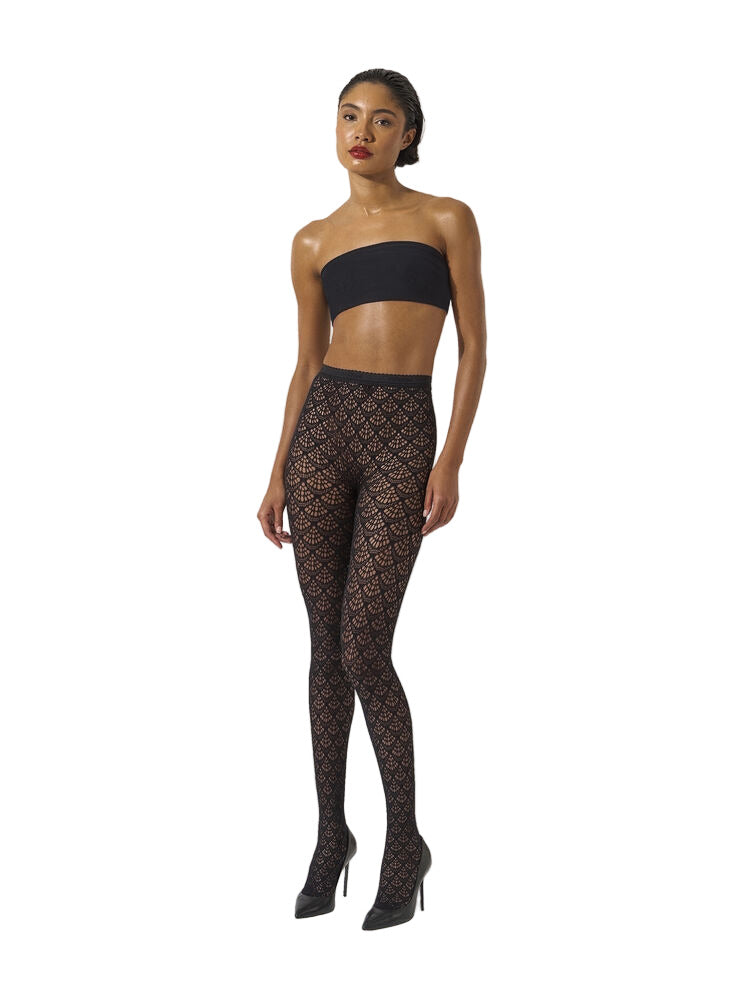 Wolford tights with a mermaid pattern design