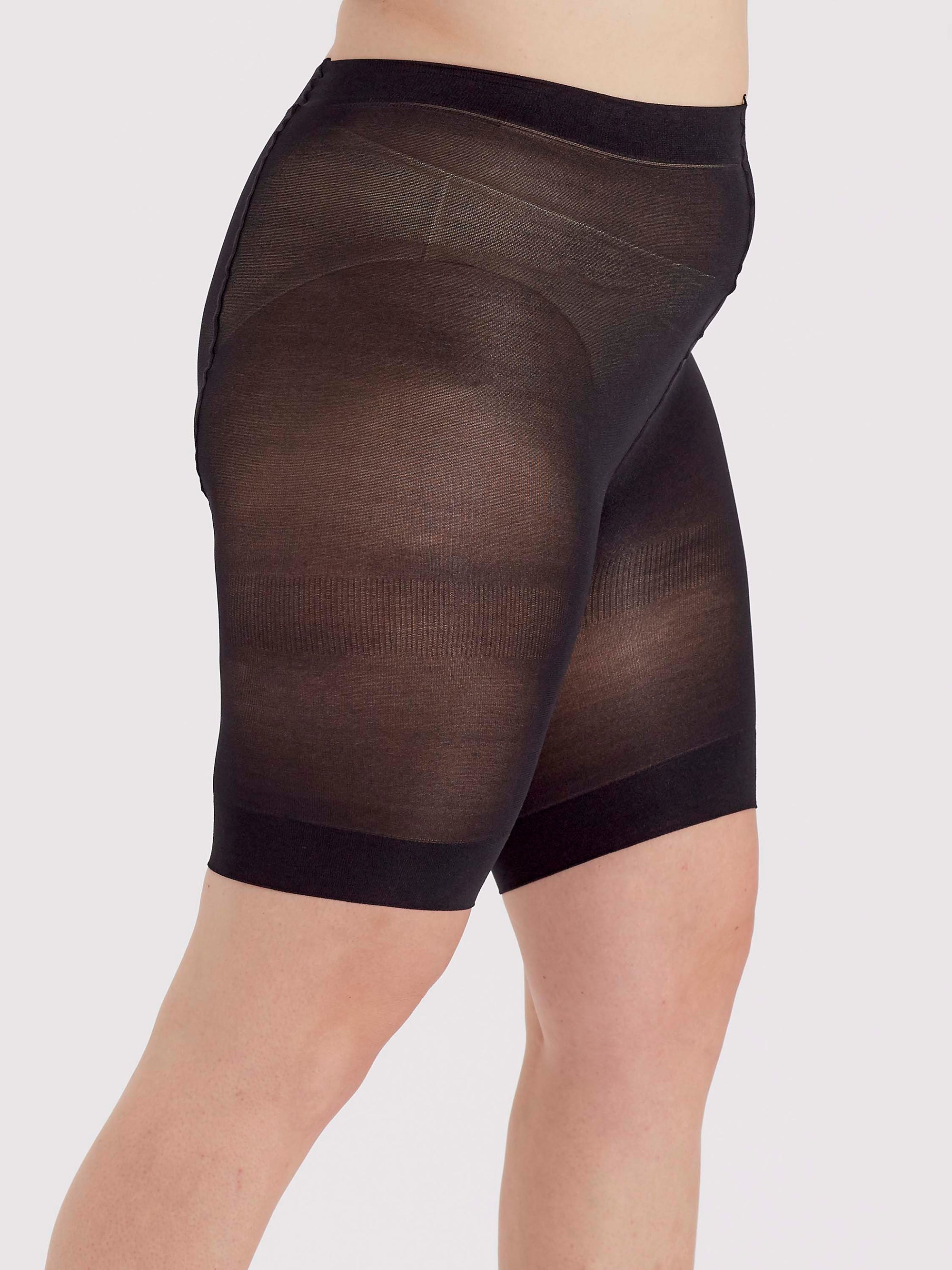 Black cooling shorts on a white background