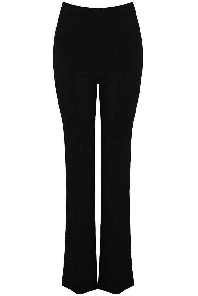 Allana tailored flared trousers in black