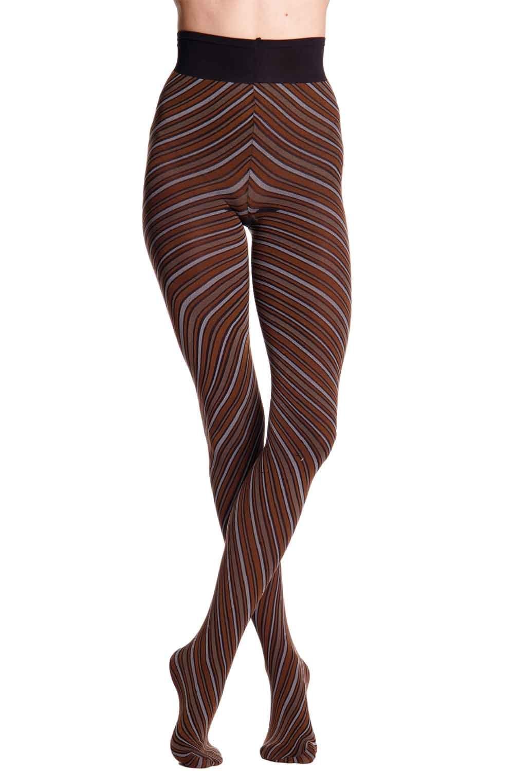 Bogta multi  striped tights on a white background