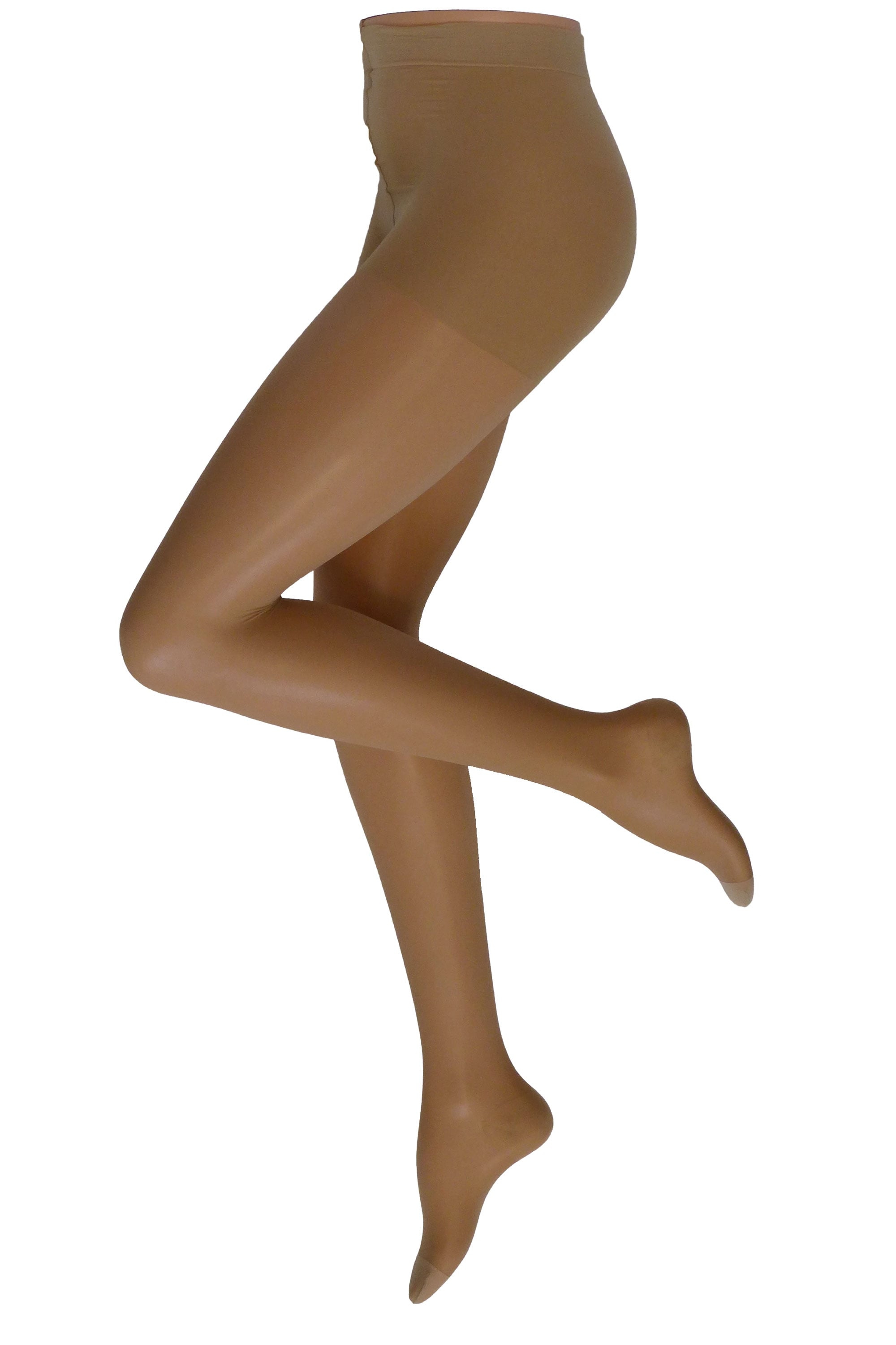 Bruges coloured active 70 tights on a mannequin against a white background