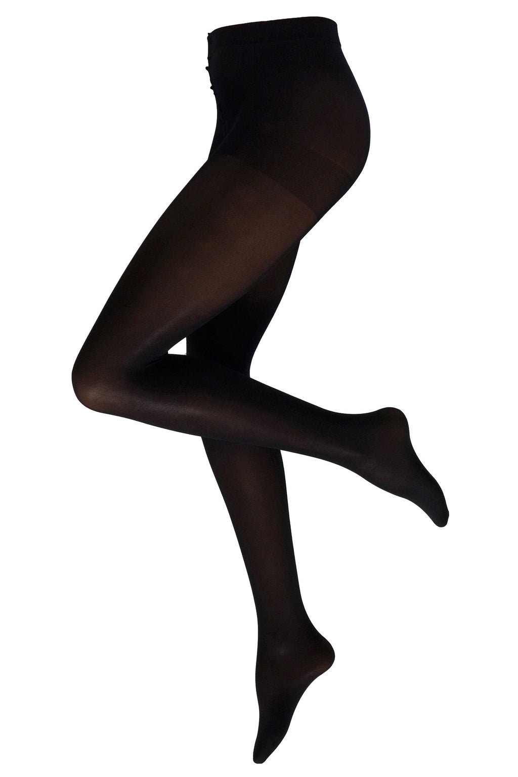 Cette black  plus size 50 denier  tights on a white background