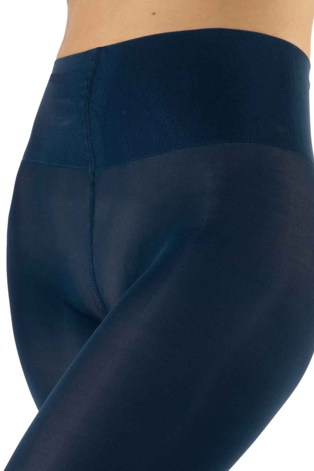Marine plus size tights  worn by a person on a white background