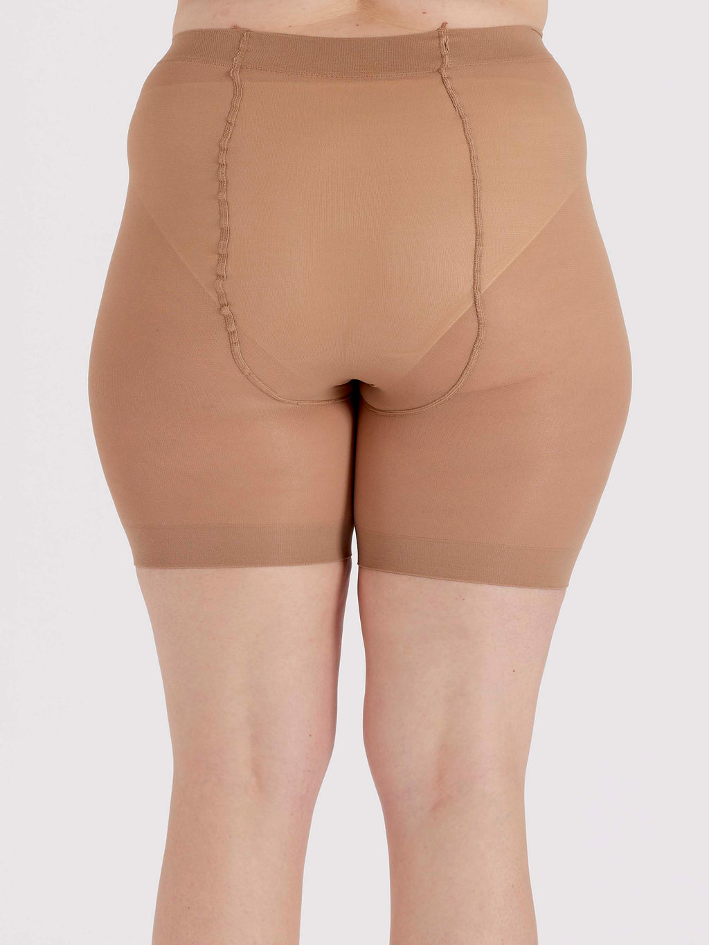 Nude cooling  shorts on a white background