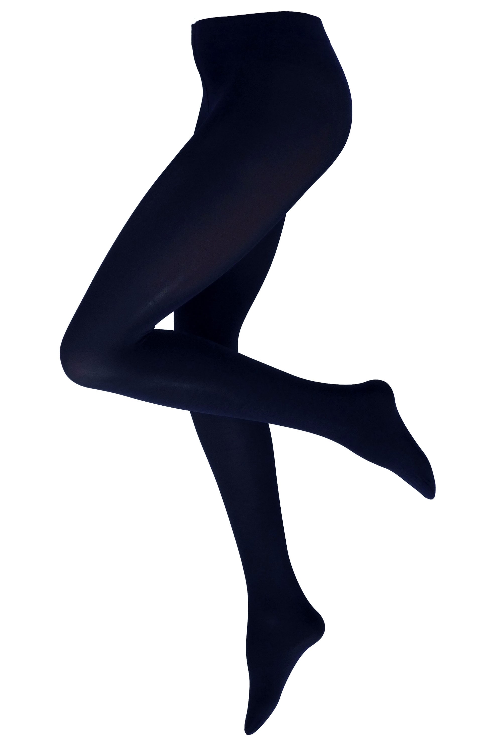 Marine coloured tights on a white background