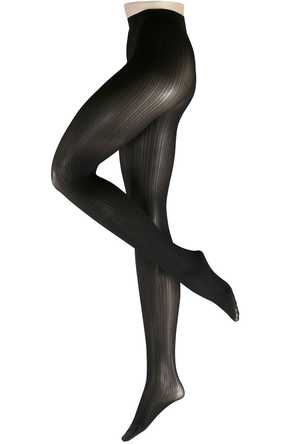 Marine rib coloured  tights on a white background