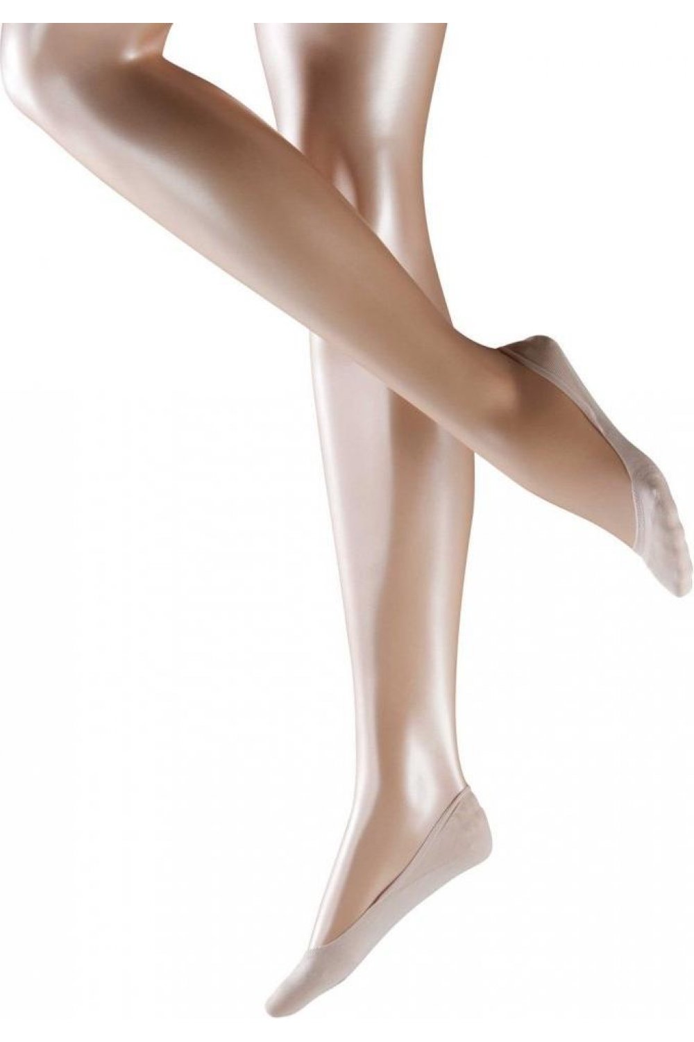 Falke natural cotton footlet socks  worn by a mannequin on a white background