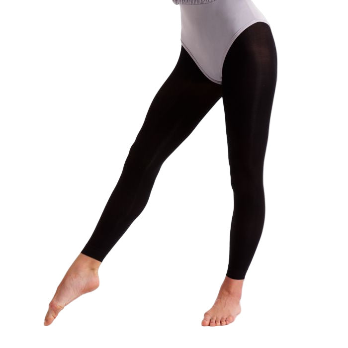 Blackfootless dance tights  on a white background