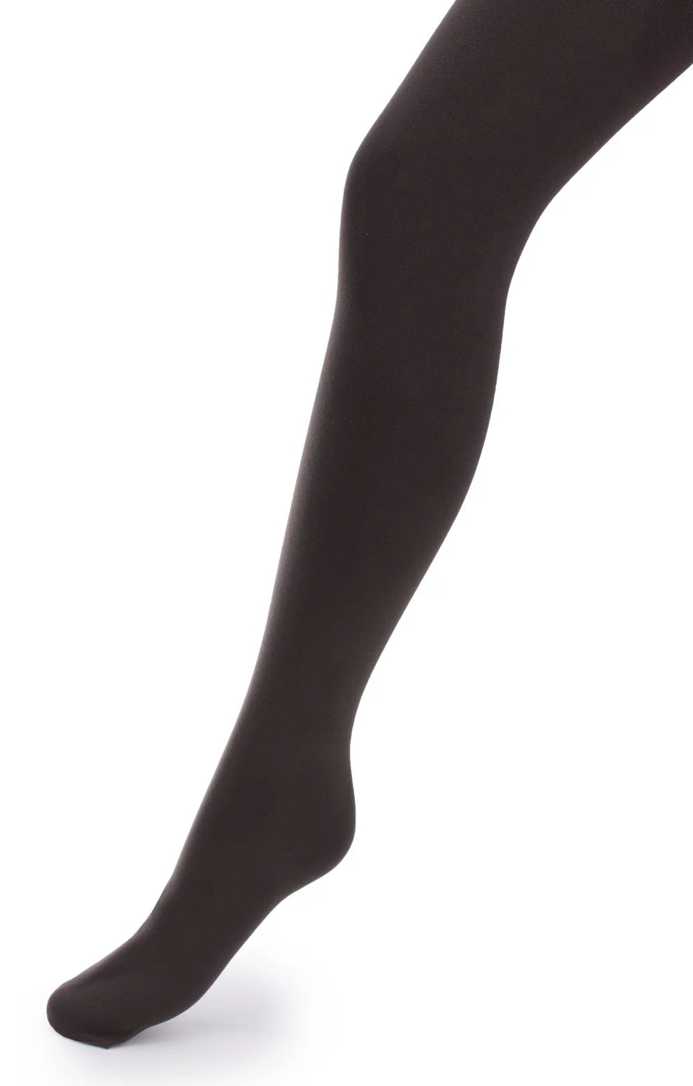 Dark khaki tights worn by a person on a white background