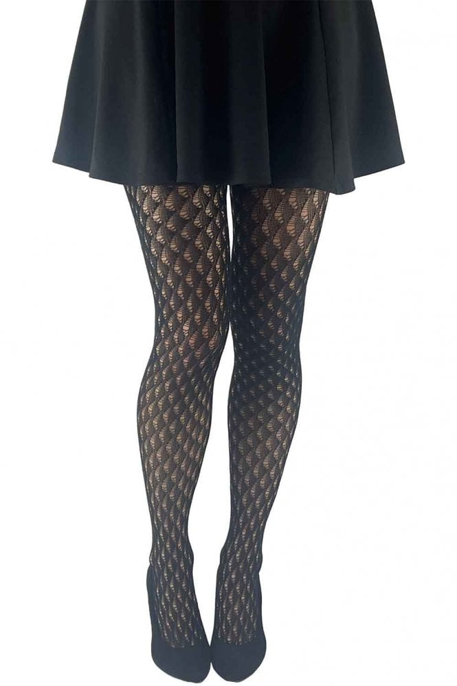 Gipsy Black Crotchet Fan Tights 1888