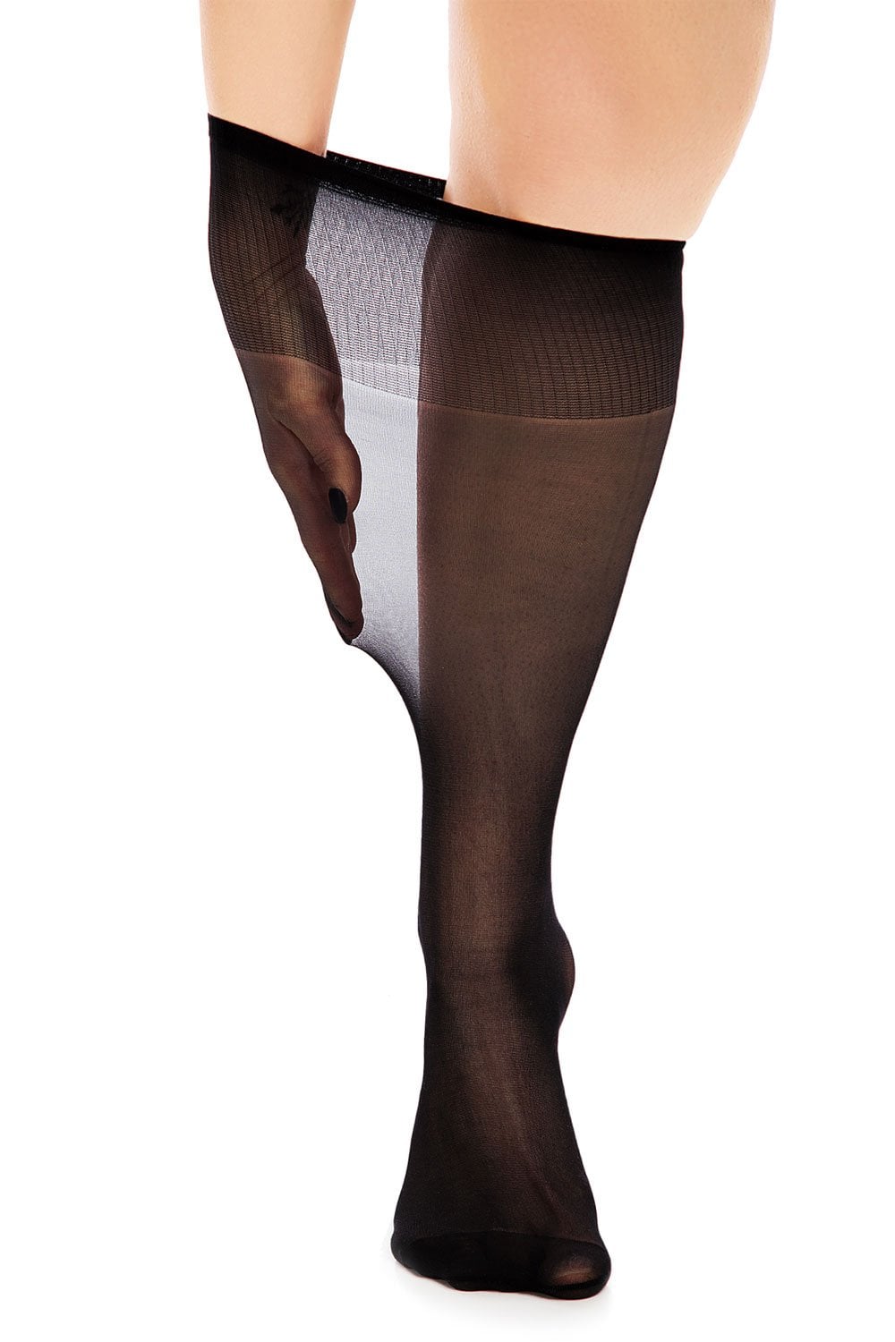 Glamory 50142 Knee Highs Black