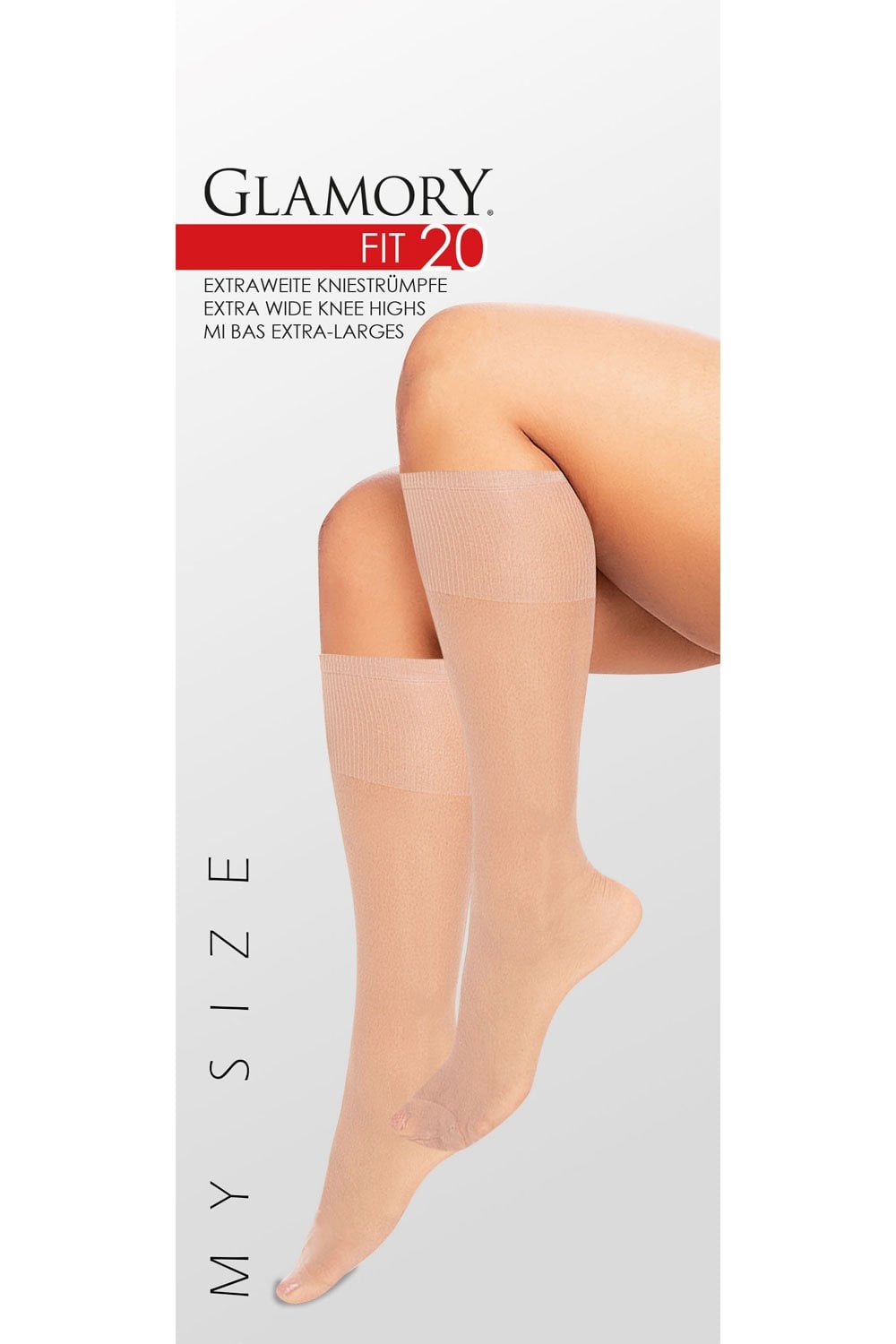Glamory 50142 Knee Highs Makeup Plus Size Pack