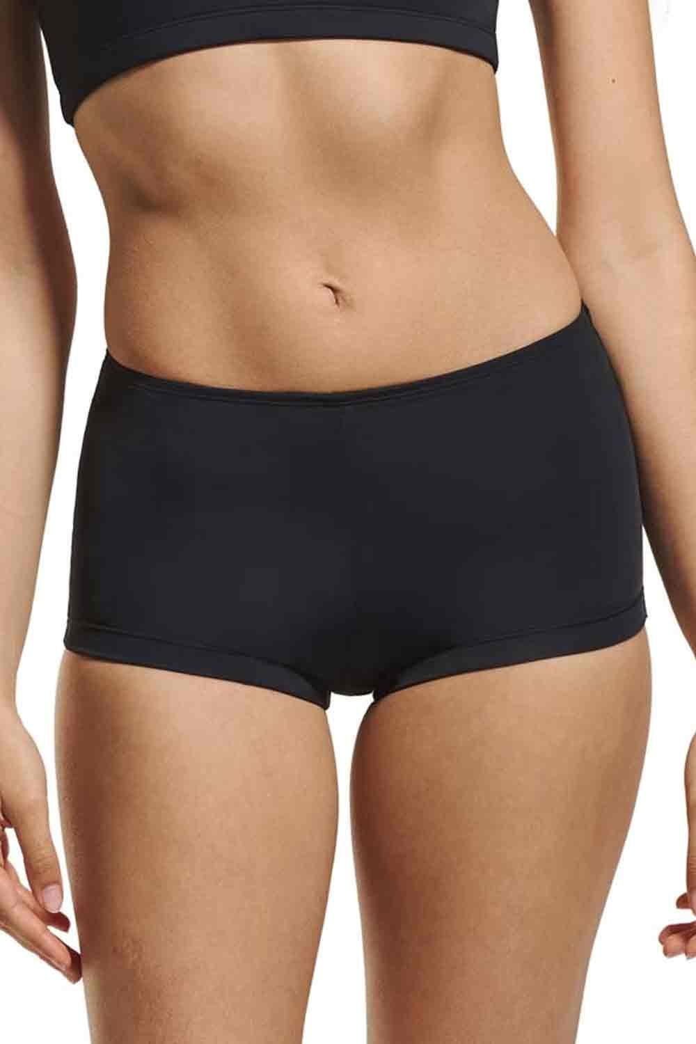 Love luna girls period swim boyleg briefs  worn by a person on a white background