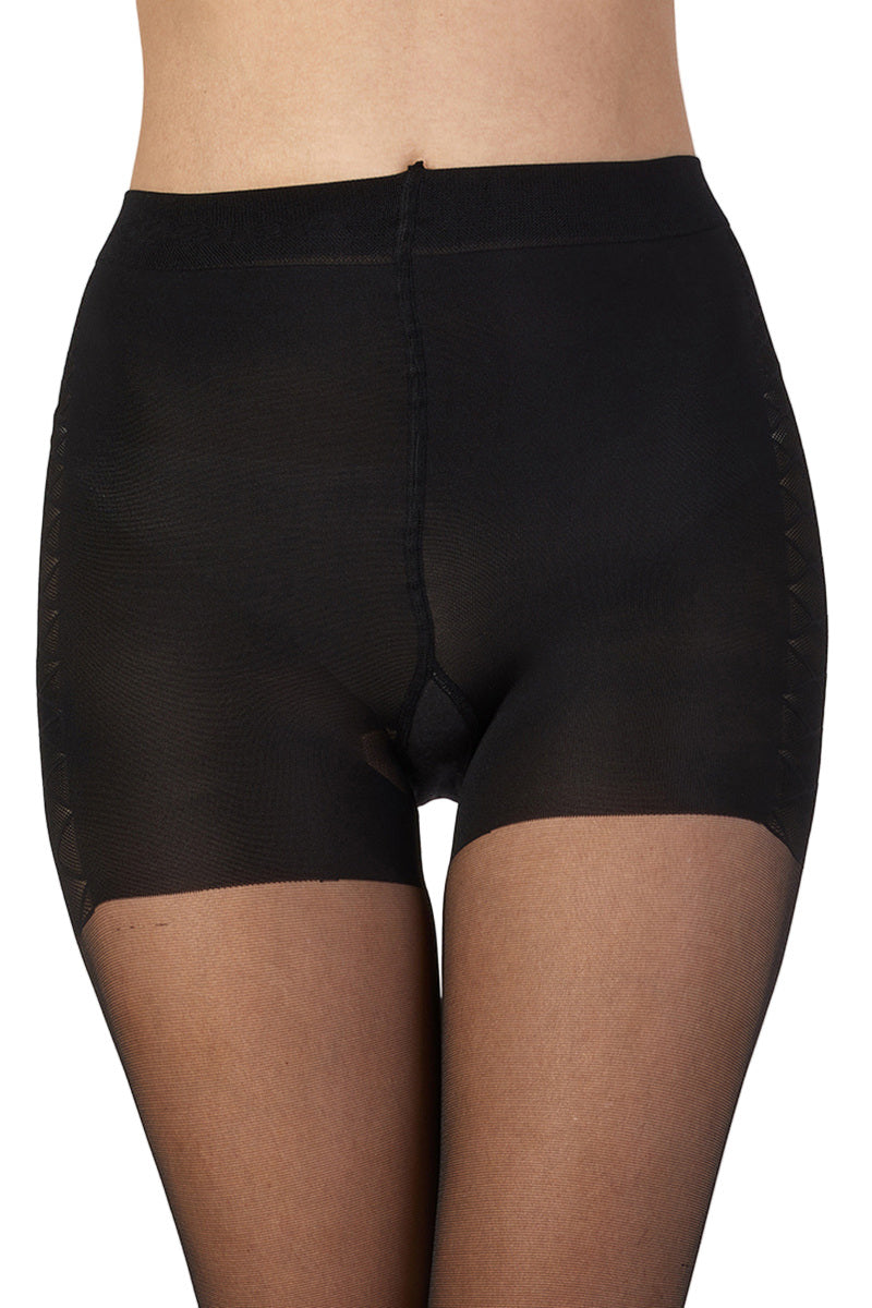 Black low leg toner tights  worn by a person on a white background