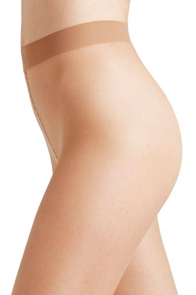 Powder coloured Falke tights on a white background