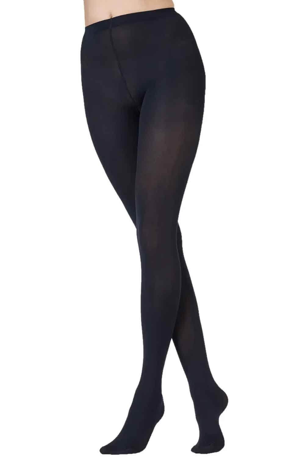 Black tights on a white background