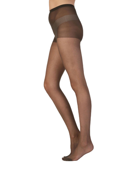 Pretty Polly Cool Crotchless Tights  Barely Black