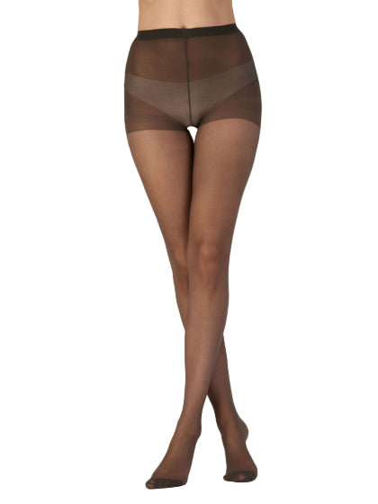 Pretty Polly Cool Crotchless Tights  Barely Black Sheer Tights