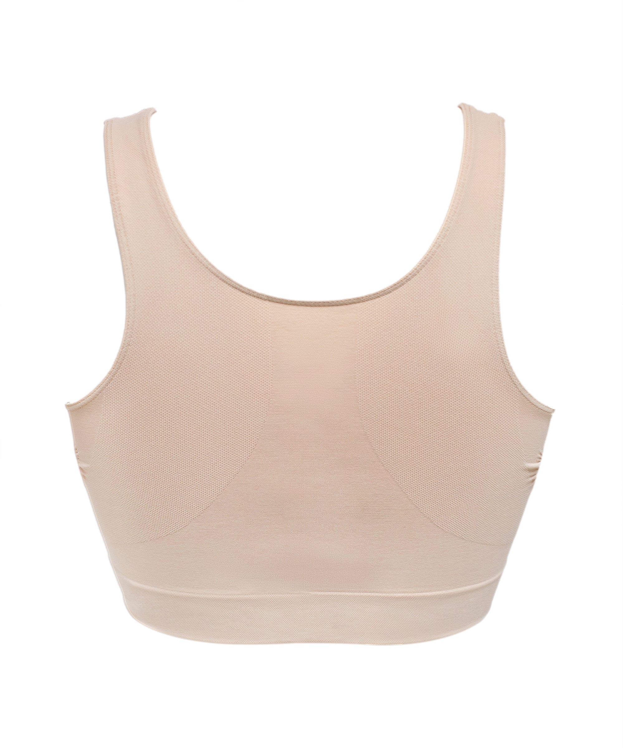 Nude comfort bra  on a white background