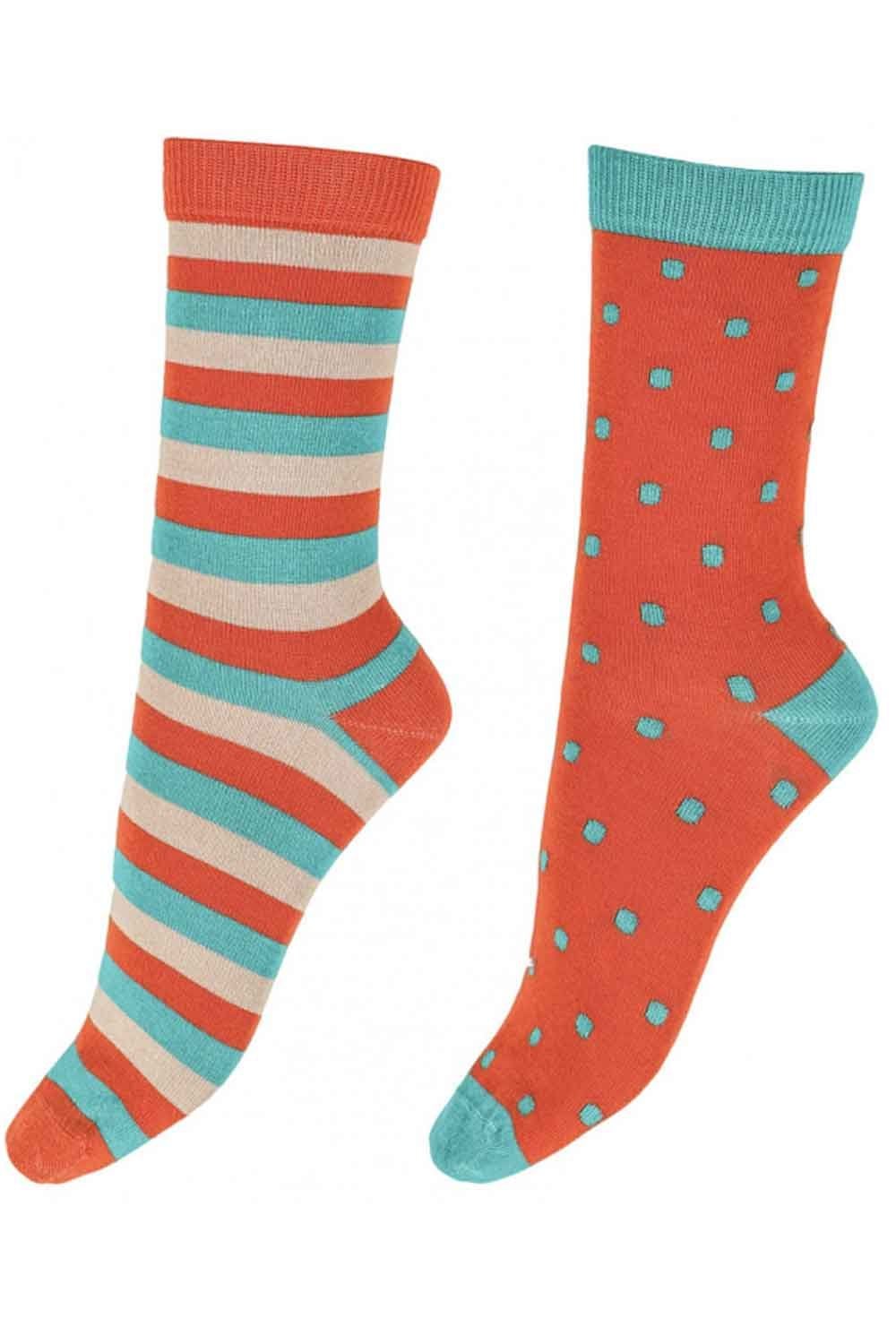 Stripe Spot Bamboo Socks EXV3