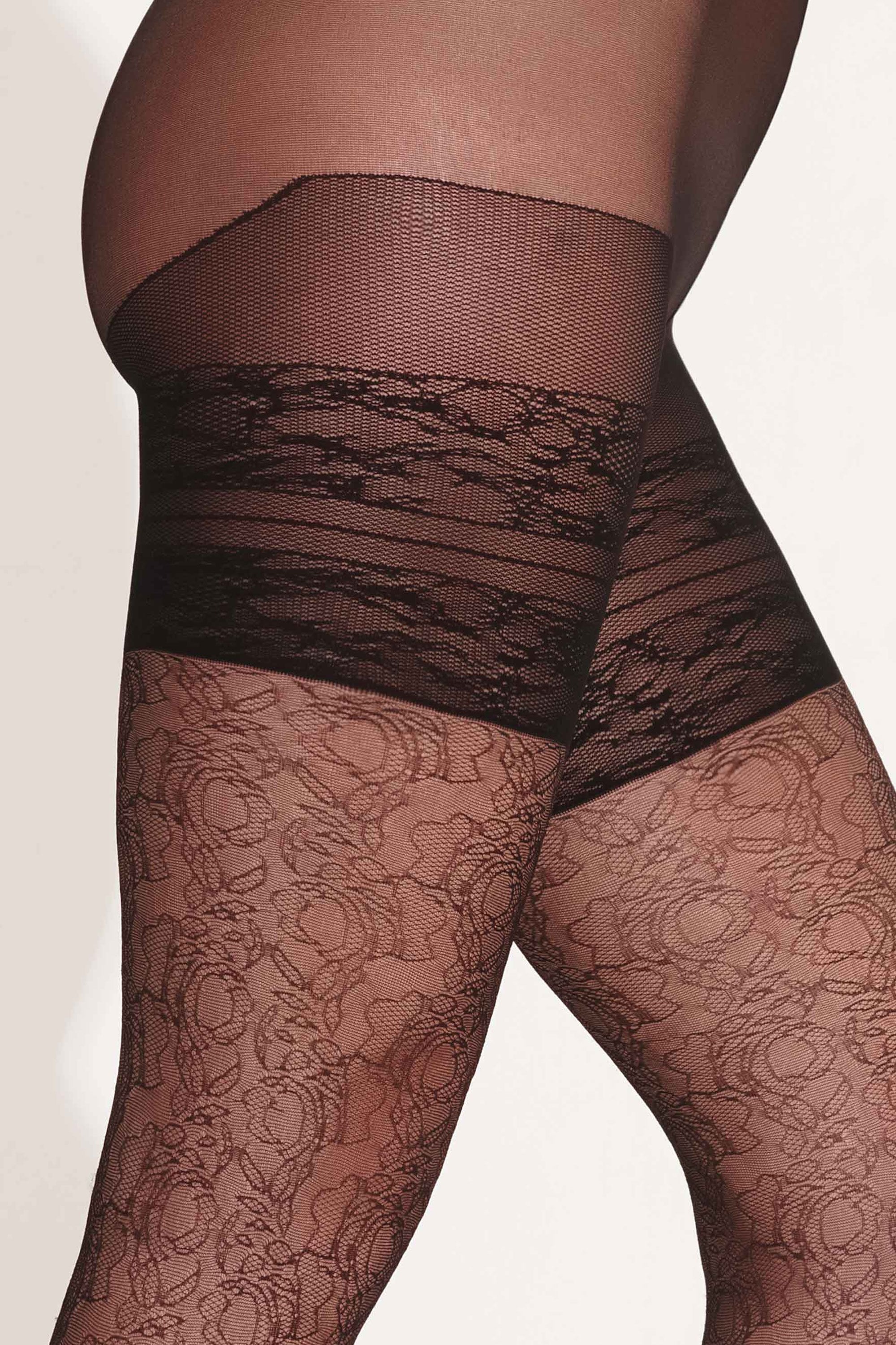 Trasparenze Scillia curvy tights  on a plain background